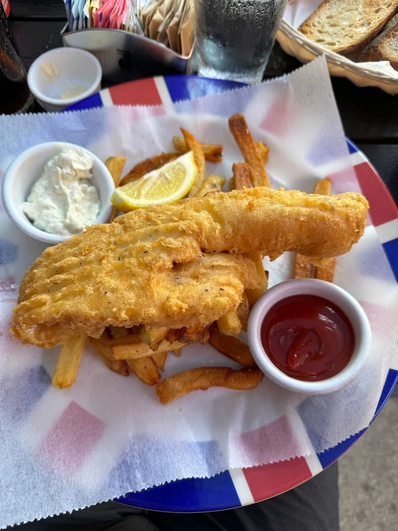 Fish And Chips Done With Proper British Conviction