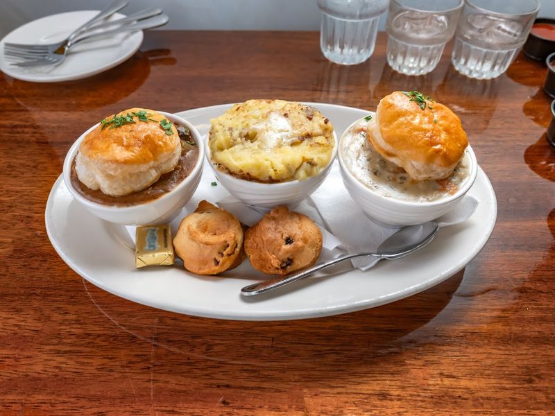 Traditional Irish Comfort Food Made With Rich Gravy And Champ Potatoes