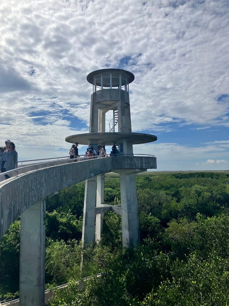 Cyclists And Walkers Share The Scenic Paved Path