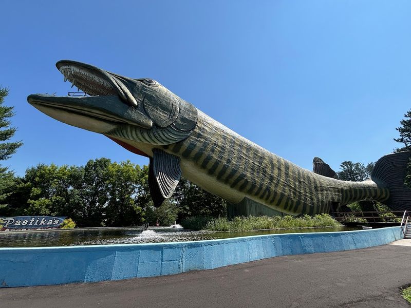 Home To The World's Largest Muskie Sculpture