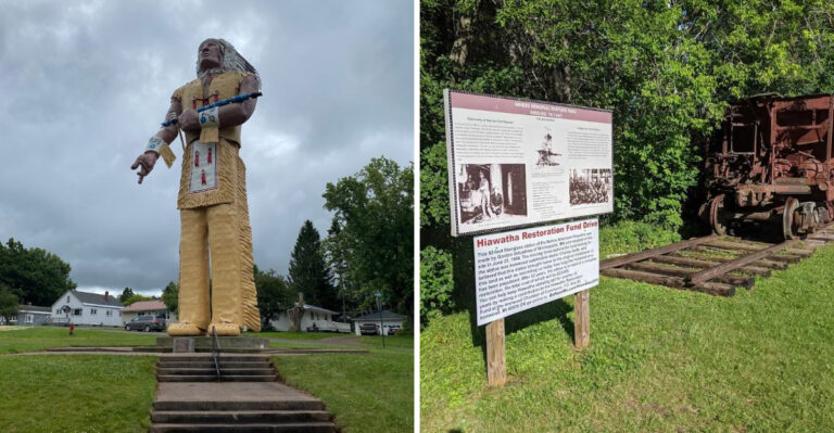 The World’s Largest Native American Statue In Michigan Is A Roadside Attraction Worth Seeing