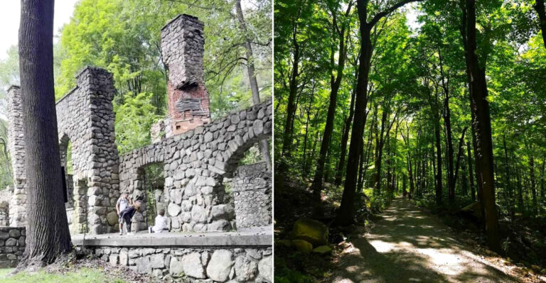 This 1-Mile Hike In New York Takes You Through The Ruins Of A Forgotten Hudson Valley Mansion