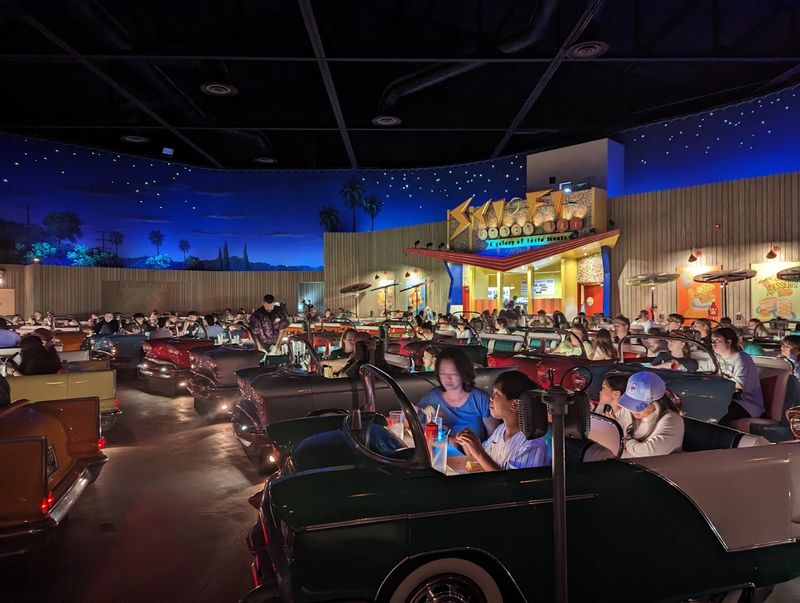 Step Inside A Classic Drive-In Atmosphere With Car Booth Seating