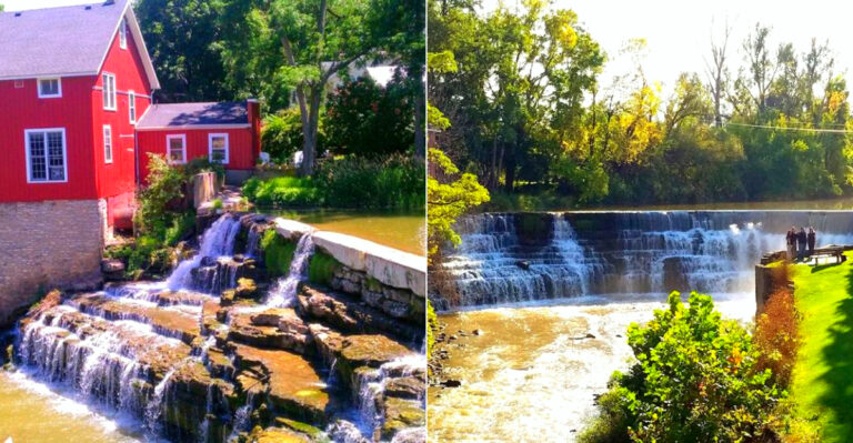 This Charming Small Town In New York Has A Waterfall Right In The Middle Of It