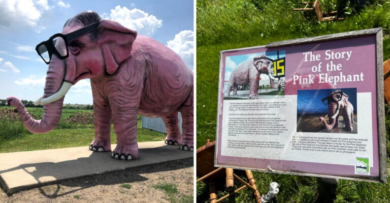 This Giant Pink Elephant In Wisconsin Might Be The State’s Most Unforgettable Roadside Stop