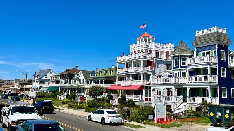 A Town Filled With Colourful Victorian Architecture