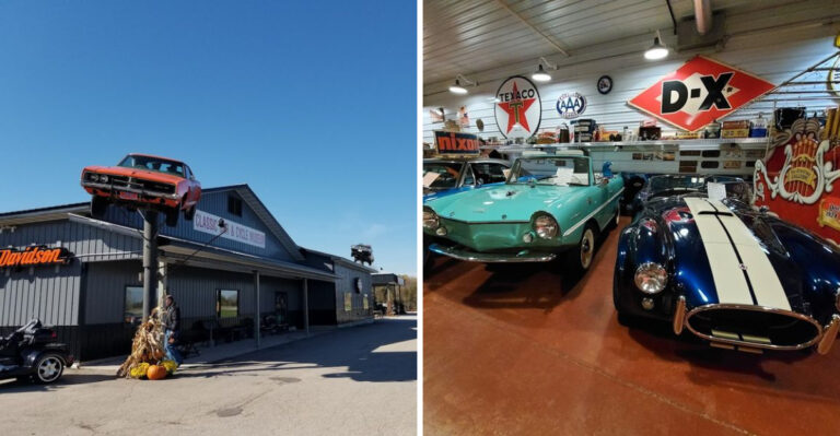 This Harley-Davidson Dealership In Wisconsin Has A Hidden Muscle Car Museum Inside