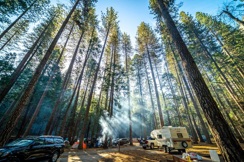 One Of The Largest Campgrounds In Yosemite National Park