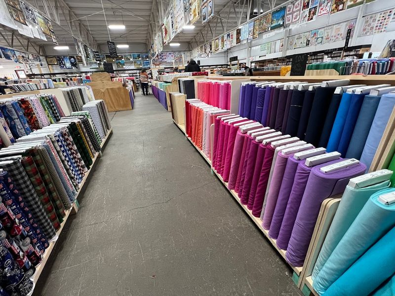 A Huge Selection Of Fabrics Covers Everything From Cotton To Upholstery