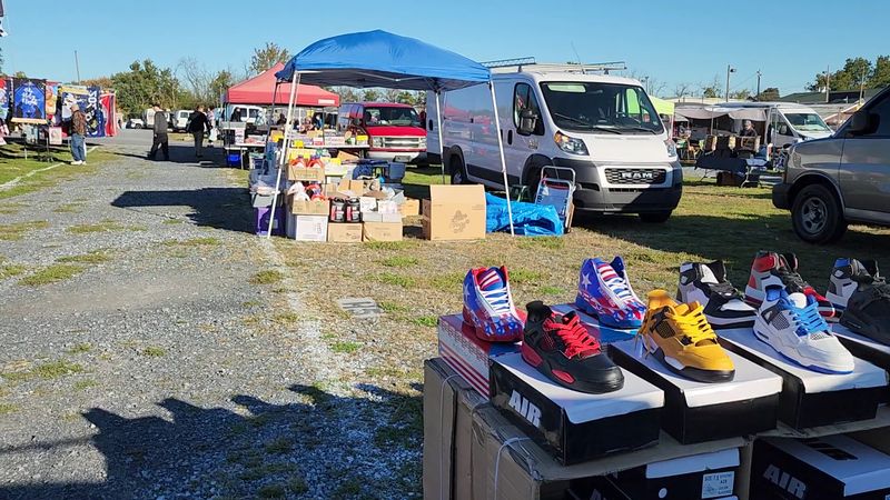 Rows Of Vendors Spread Across A Huge Market Property