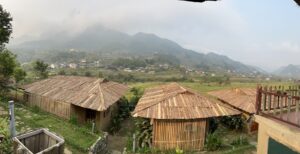 View from the Sapa Eco Homestay in Vietnam
