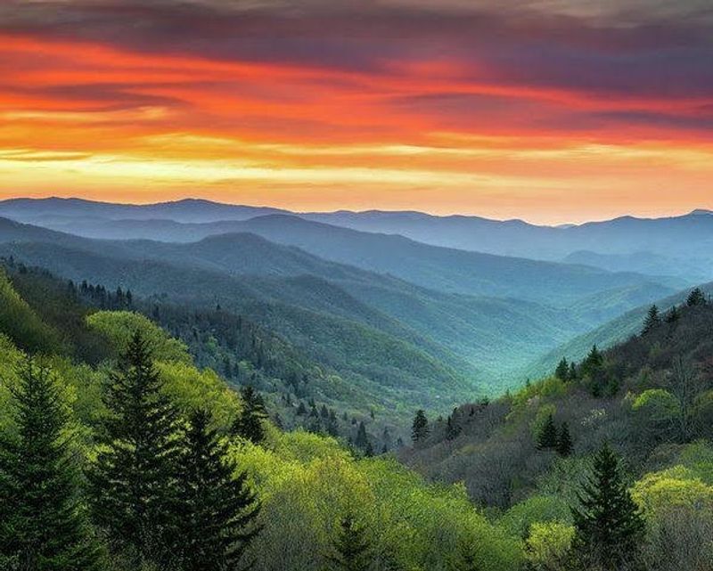Watch The Sunrise From Clingmans Dome, Great Smoky Mountains National Park