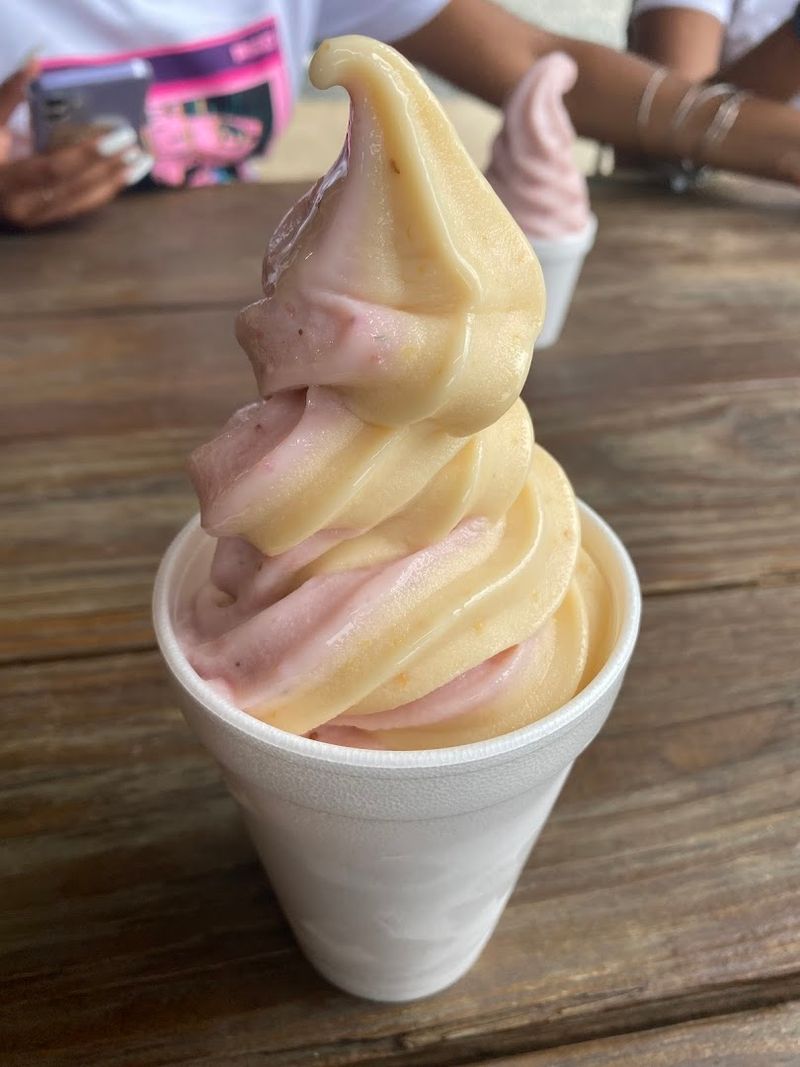 The Shed's Fresh Peach Ice Cream In The Heart Of Georgia