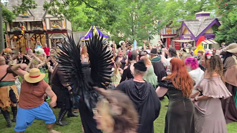 Hundreds Of Costumed Performers Roam The Grounds