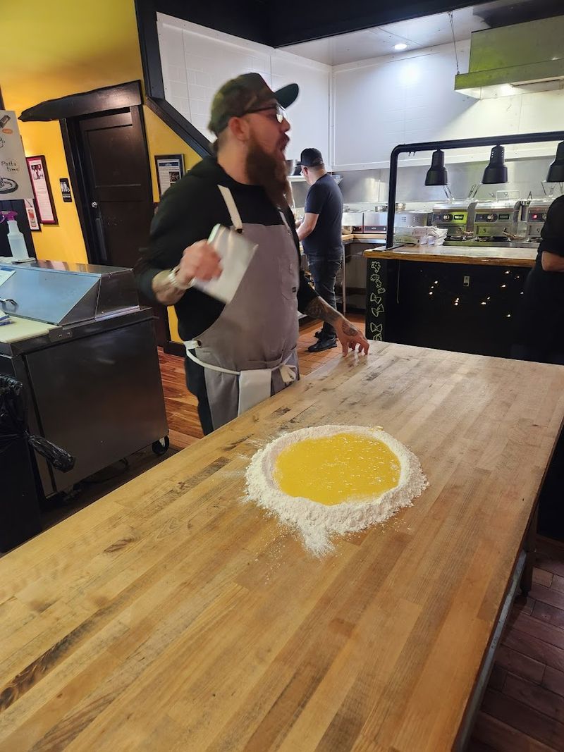 Watching Fresh Pasta Come To Life In The Open Kitchen
