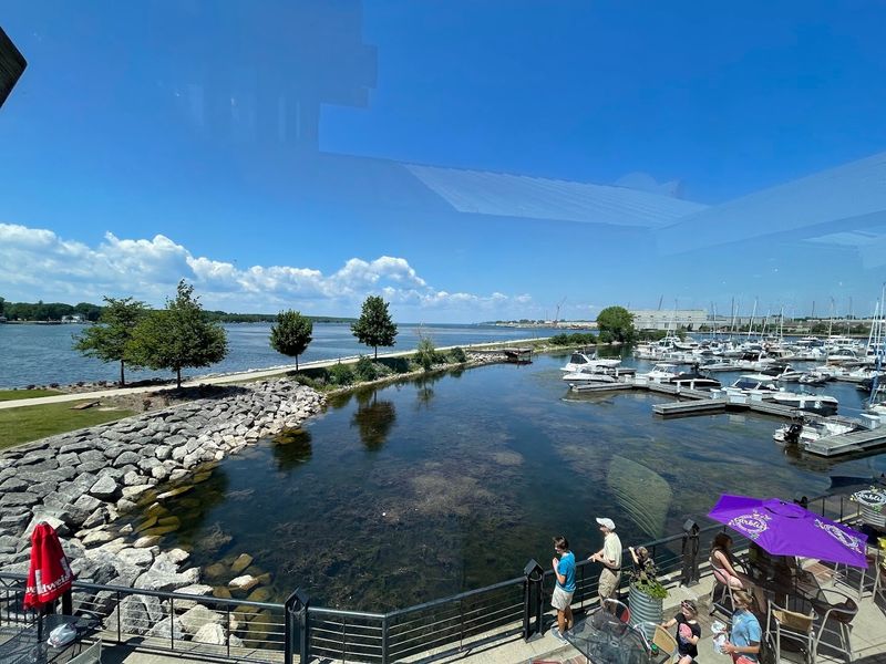 A Patio Where Boats Drift By During Your Meal