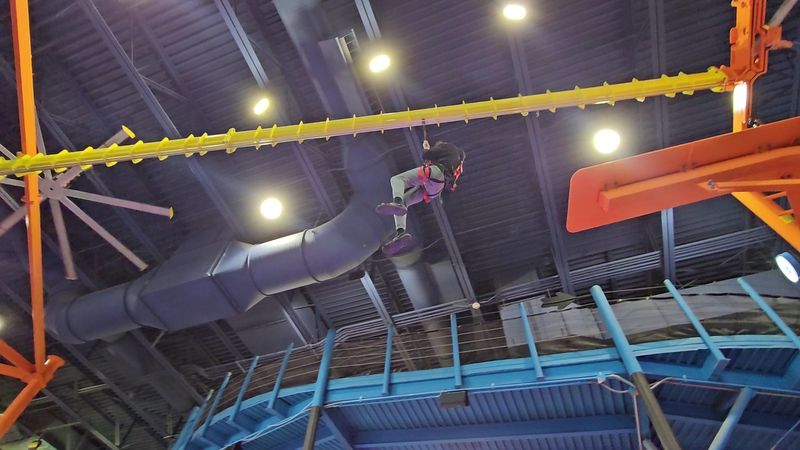 An Indoor Zipline Gives A Quick Burst Of Thrill
