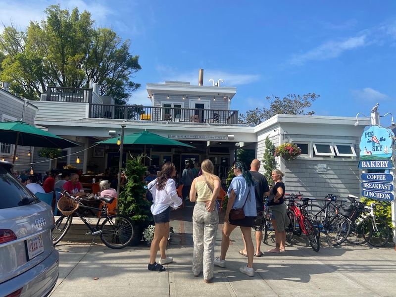 Outdoor Seating With A Small-Town Cape Cod Feel
