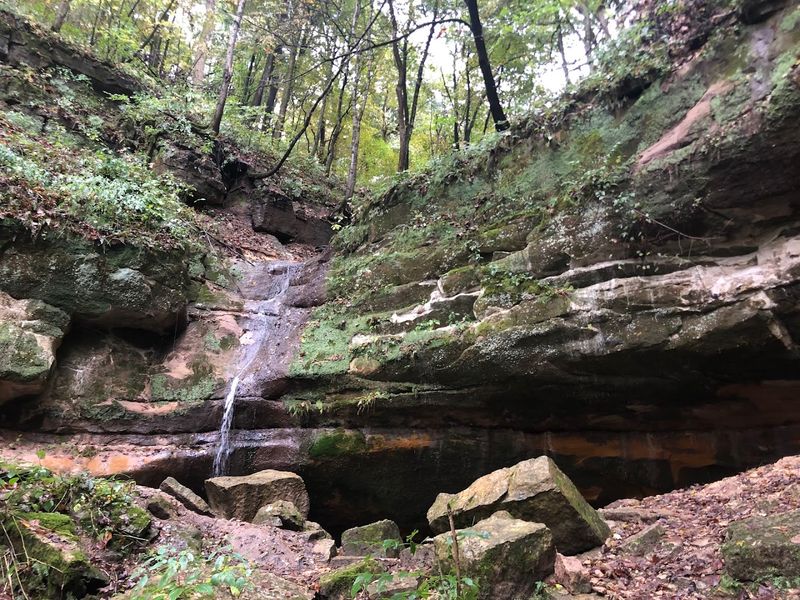 A Seasonal Waterfall Appears After Rainfall