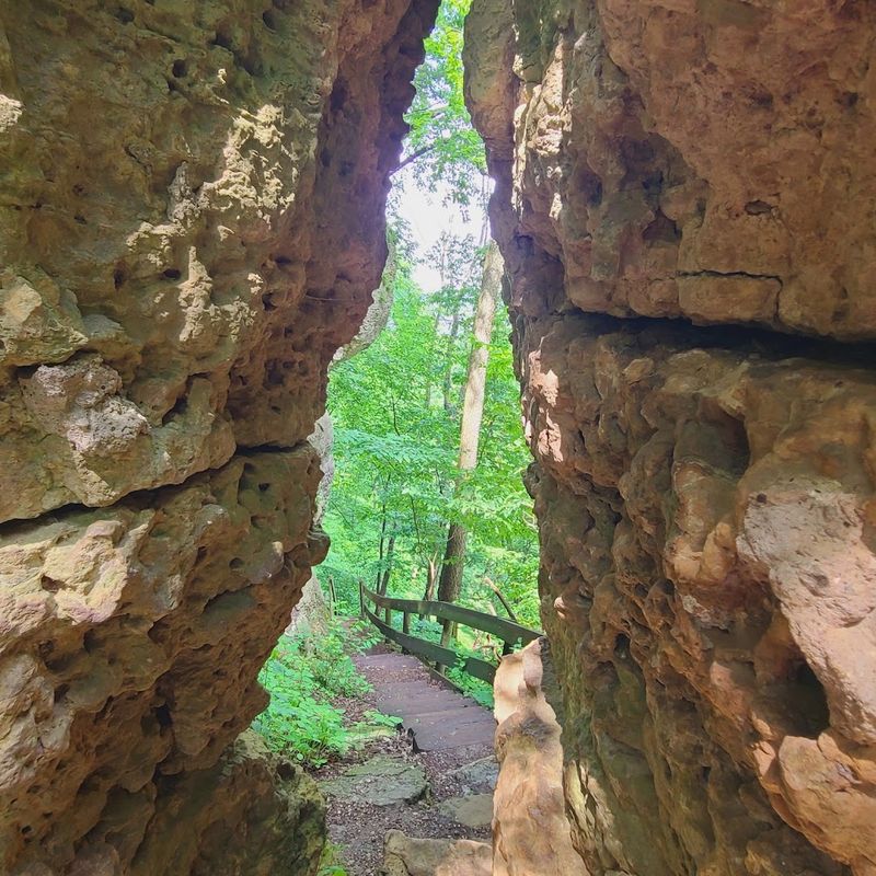 Sandstone Cliffs Create The Trail's Most Dramatic Scenery