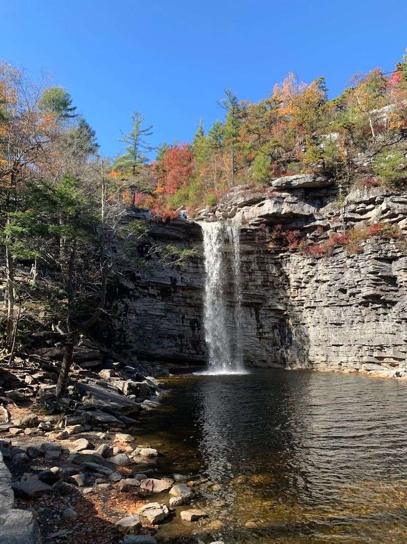 Waterfalls Within Reach Of The Main Loop