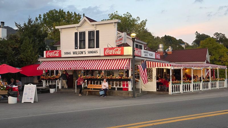 The Red-And-White Awning That Signals You've Found Something Special