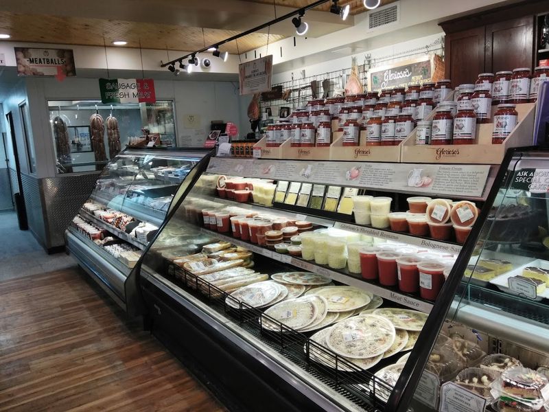 A Grocery Section Filled With Authentic Italian Ingredients