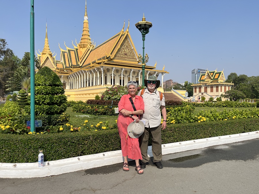 At the Royal Palace in Phnom Phen Cambodia