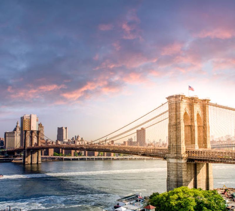 Take A Sunset Walk Across The Brooklyn Bridge