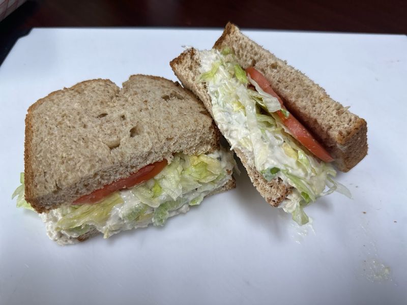 Homemade Chicken Salad On Wheatberry Bread