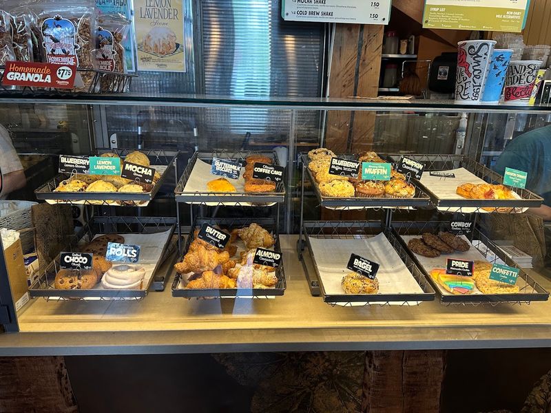 A Full Bakery Selection With Muffins, Pastries, And Cookies Made Fresh