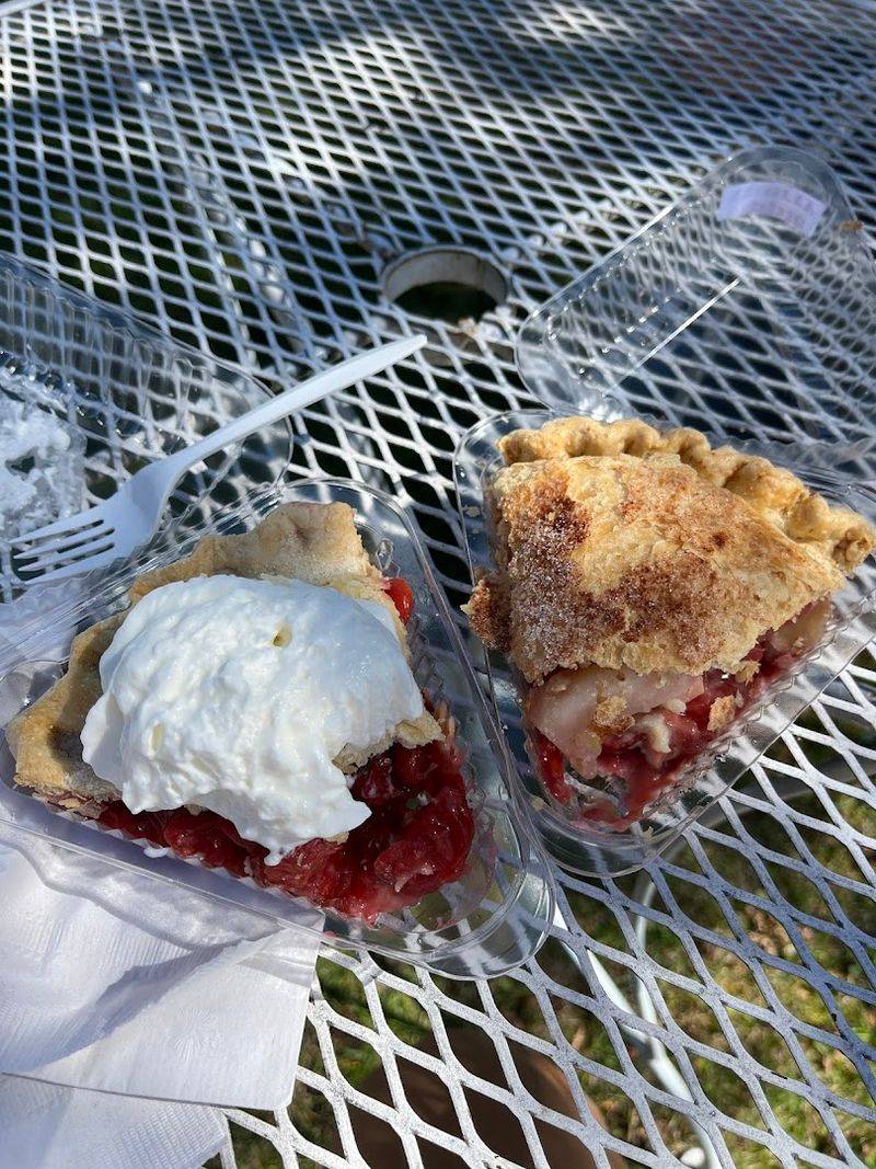 The Pies Are Made Using Locally Grown Door County Cherries