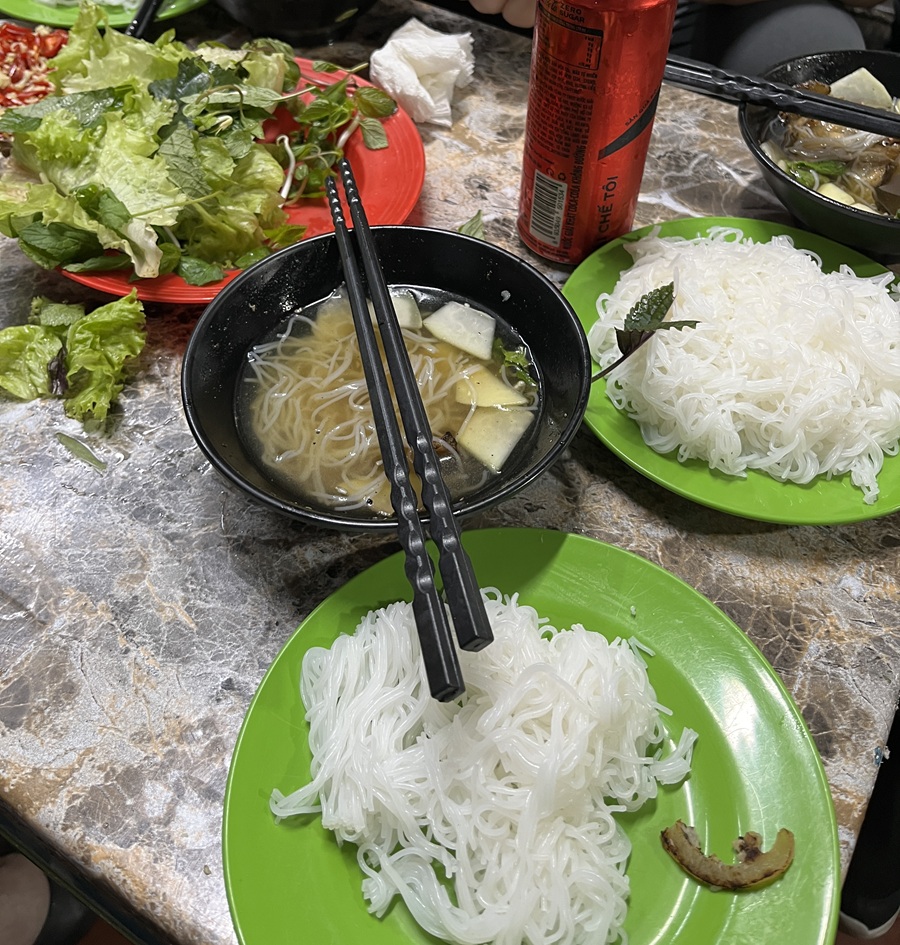 Very popular dish called "buncha" that former US President Barack Obama loved when he visited Hanoi
