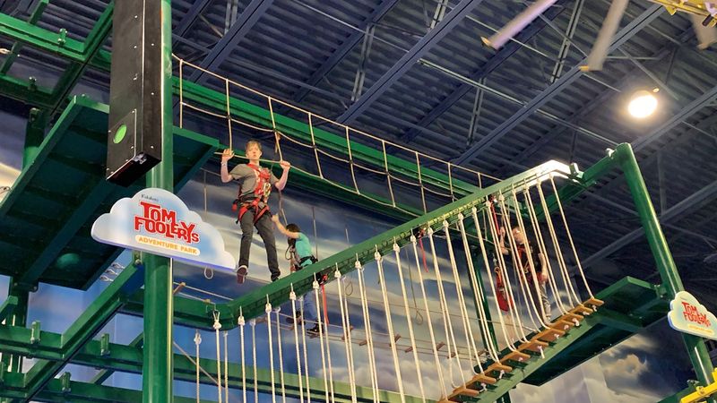 A Multi-Level Ropes Course Adds Aerial Adventure Indoors