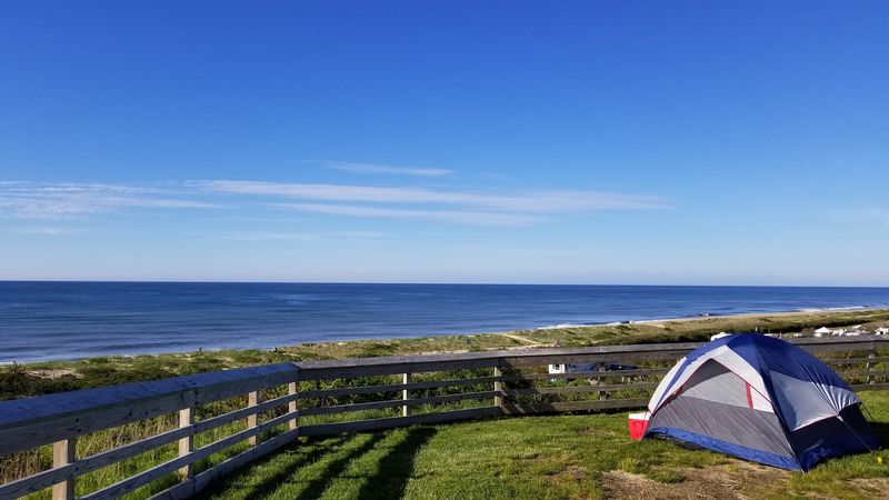 Camping Right Next To The Ocean
