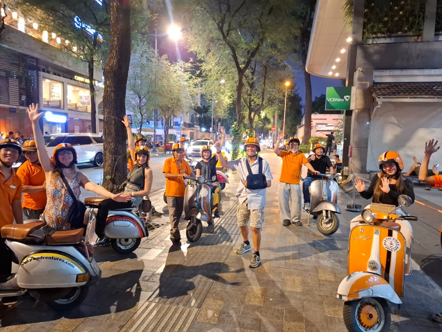 Our VespaAdventures group in Ho Chi Minh City