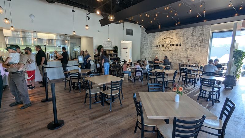 Fresh Doughnuts Made Entirely By Hand In An Open Kitchen