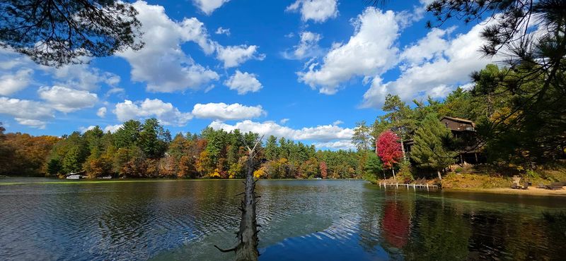 Mirror Lake's Still Water Creates Picture Perfect Reflections