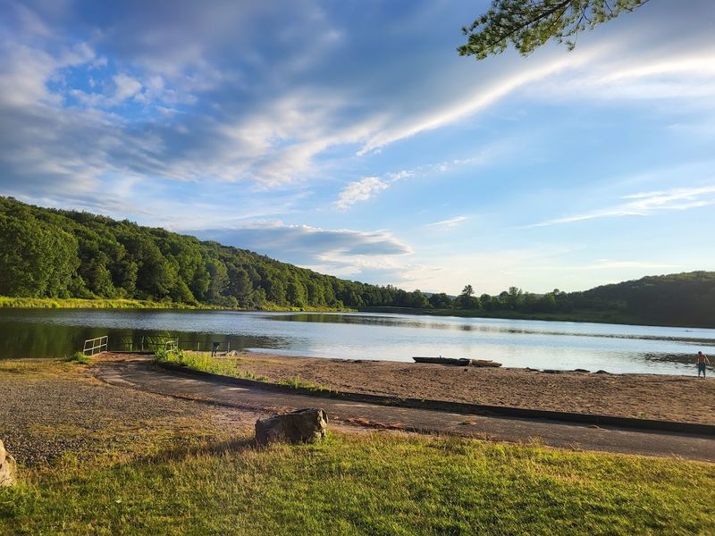 Swimming At The Beach Without The Usual Crowd Pressure