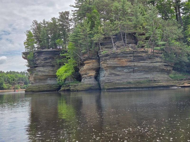 A Scenic Journey Through The Unique Rock Formations Of The Wisconsin River