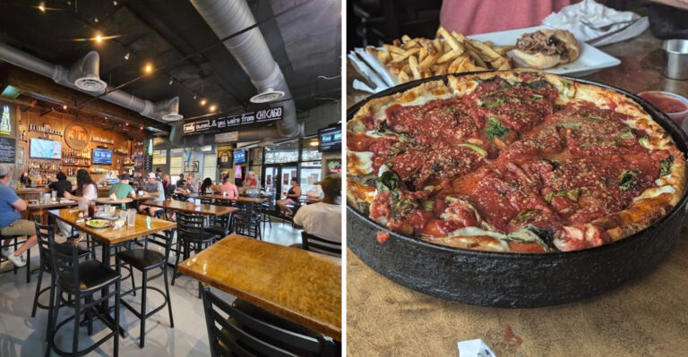 The Best Deep Dish Pizza In Tennessee Is Hiding Inside This Casual Restaurant