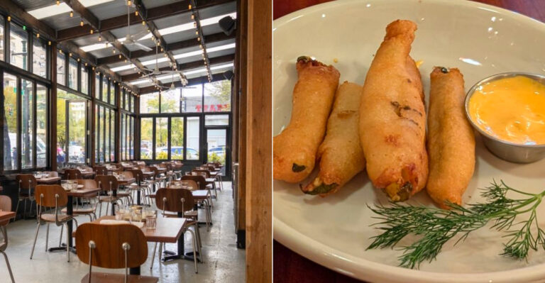 The Best Fried Pickles In New York Are Hiding Inside This Beautiful Restaurant