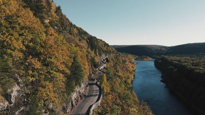 The Seasons Transform This Stretch Of Road Completely