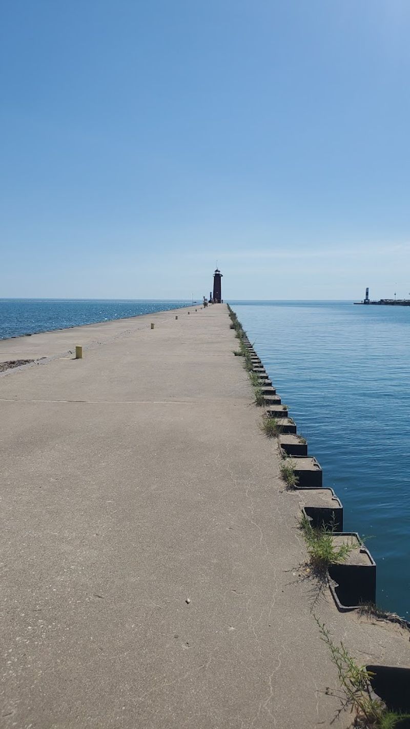 A Scenic Pier Stretching Into The Lake