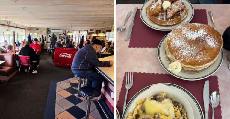 The Retro Diner In Massachusetts That Offers The Most Delicious Pancakes