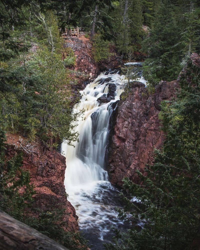 A Scenic Waterfall Along The Potato River