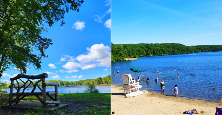 This Beautiful Mountain Lake Beach Might Be New York’s Best Kept Summer Secret In 2026