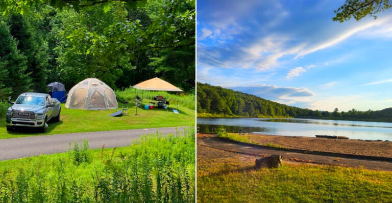 This New York State Park Is Home To A Stunning 55-Acre Mountain Lake