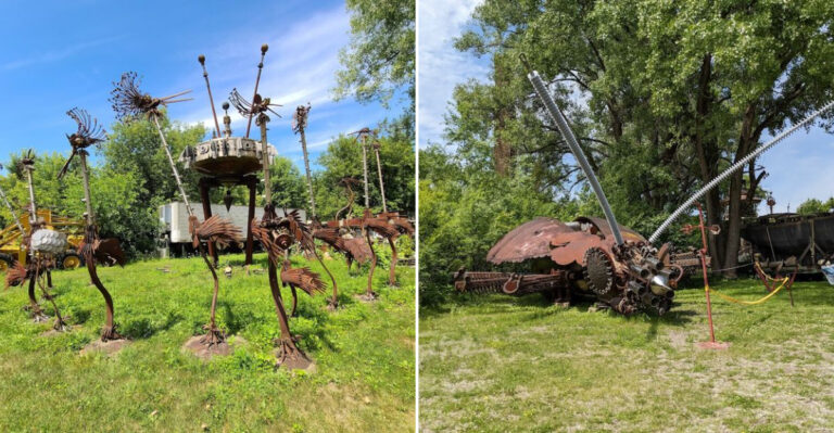 This Whimsical Wisconsin Sculpture Garden Feels Like A Steampunk Dream