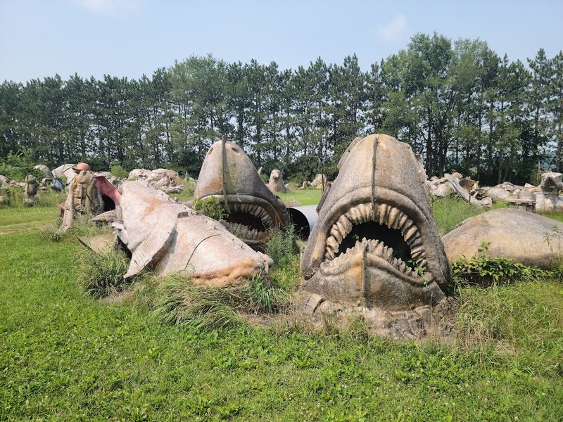 A Graveyard Filled With Giant Fiberglass Figures